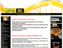 Tablet Screenshot of copper-rec.com